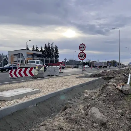 Przebudowa ul. Warszawskiej w Rzeszowie [listopad 2023] - fot 13